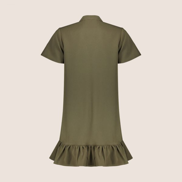 پیراهن زنانه یقه کراواتی سوپردرای