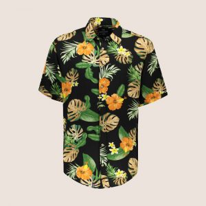 پیراهن آستین کوتاه هاوایی